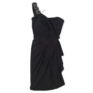Beaded one shoulder formal dress